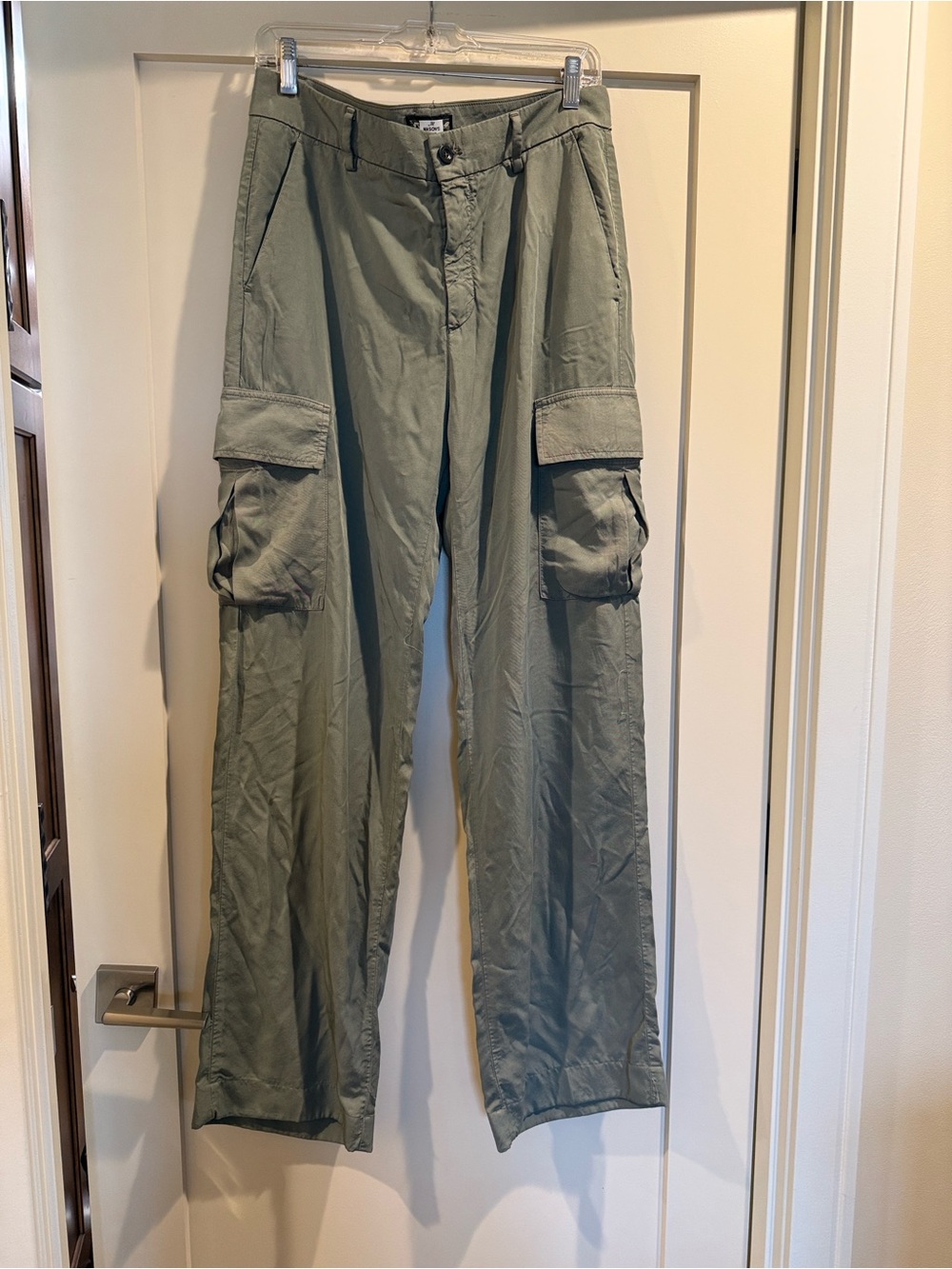 Masons Victoria cargo pants in olive